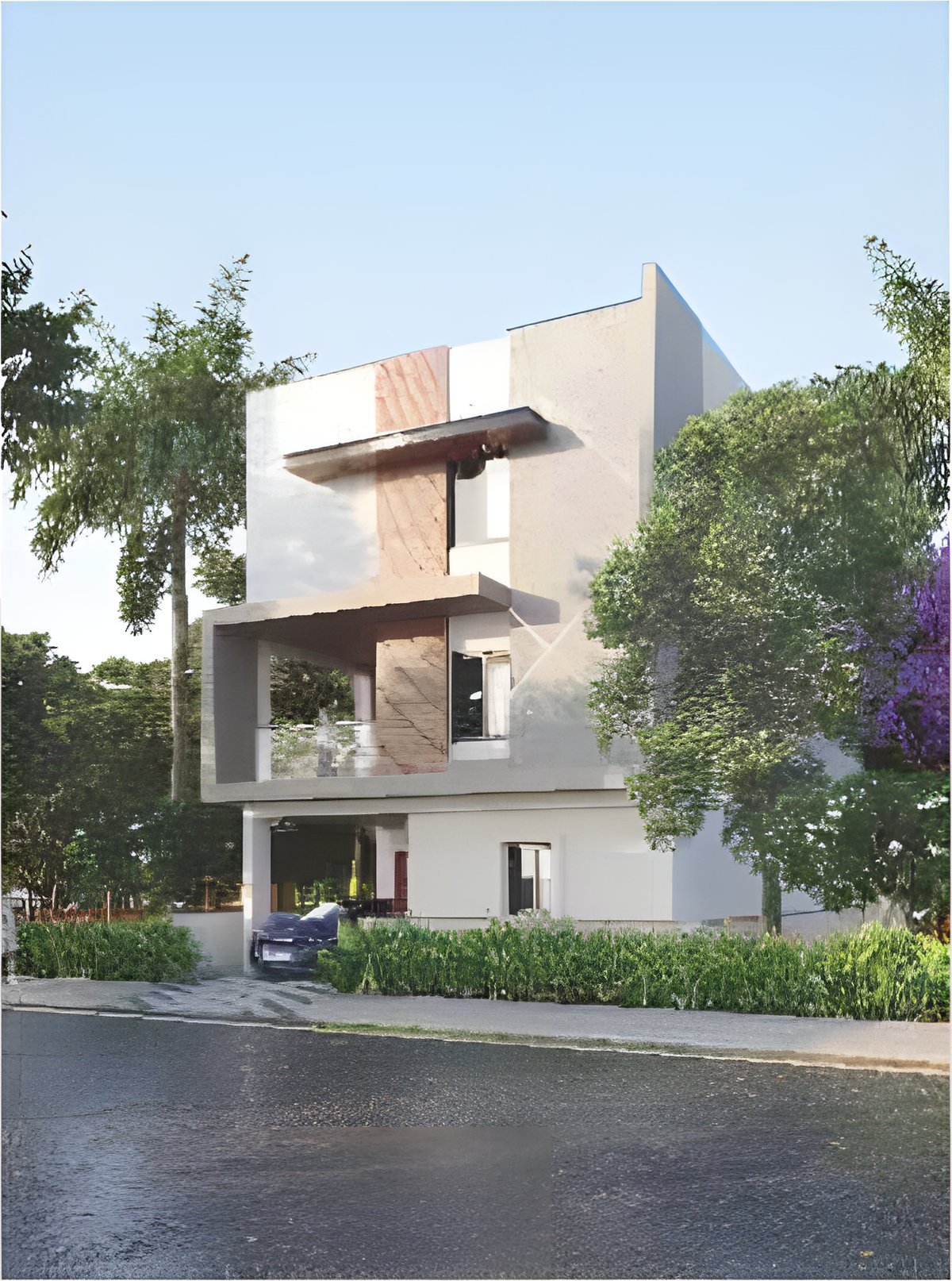 Typical west-facing villa at Green Planet